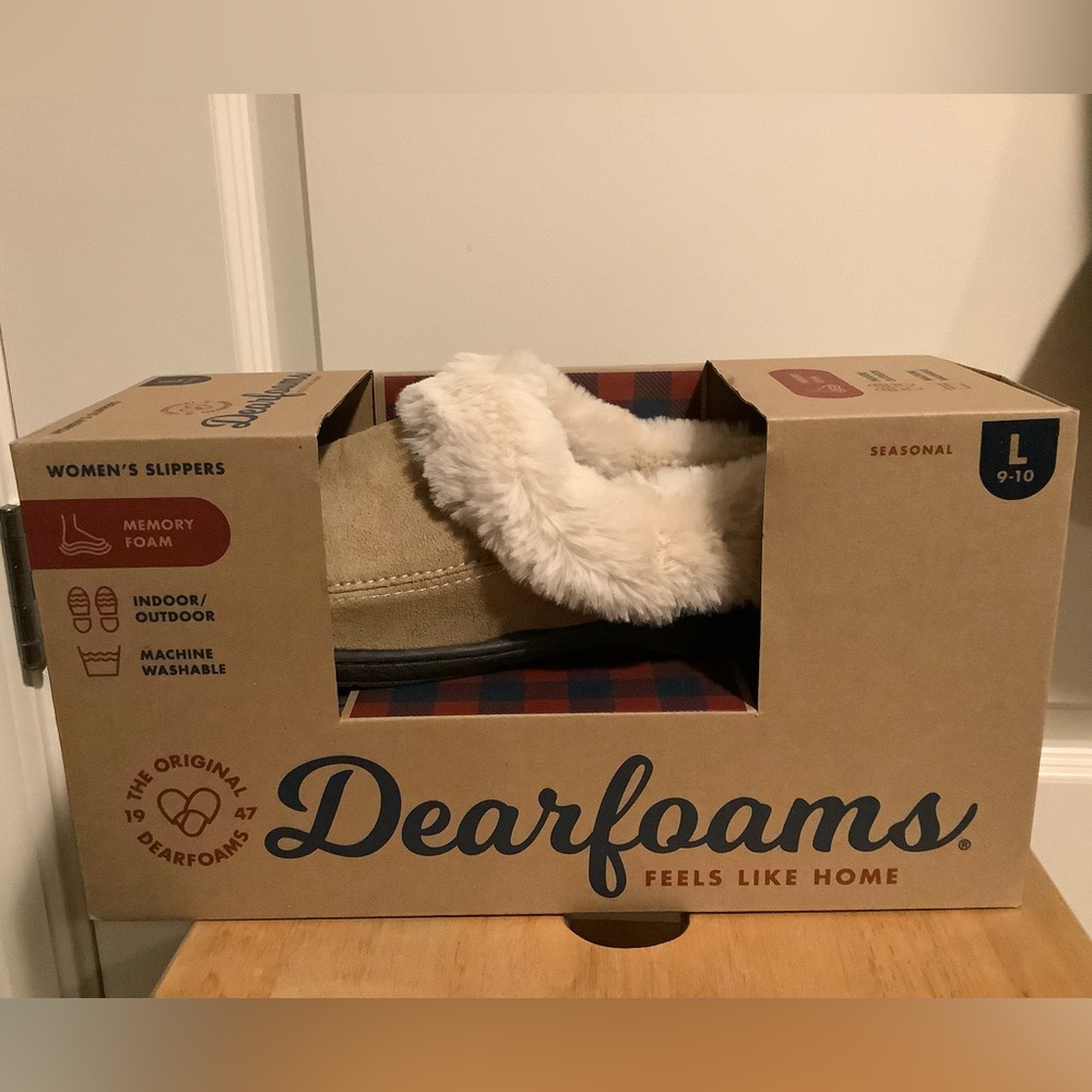 Dearfoams hard sole slippers